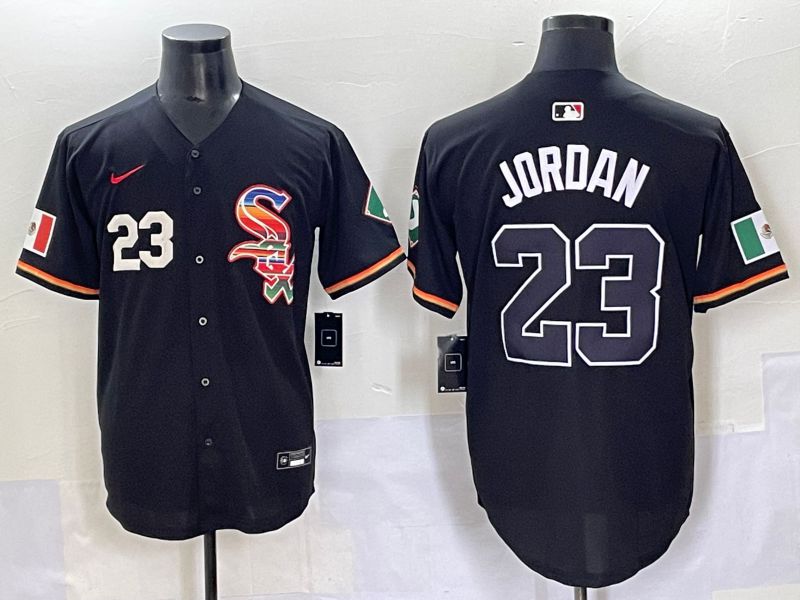 Men 2025 Chicago White Sox #23 Jordan Black Game Nike MLB Jersey style 53->chicago white sox->MLB Jersey